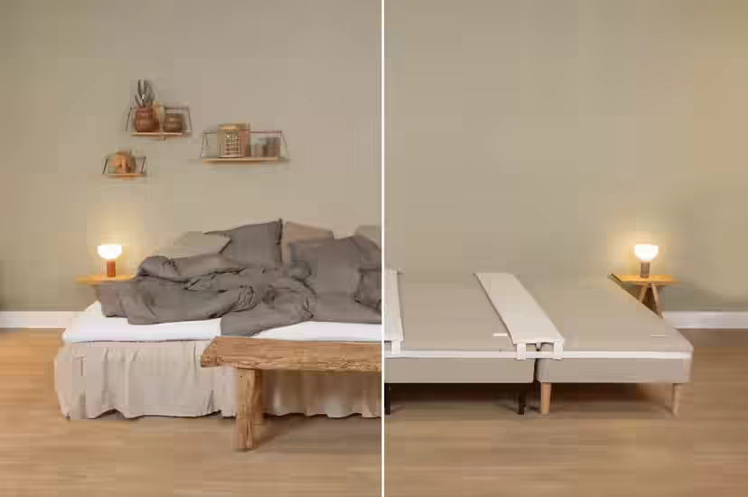 Video: Ein herkömmliches Bett wird mit dem FAMBED® DIY-Kit erweitert, vorher und nachher