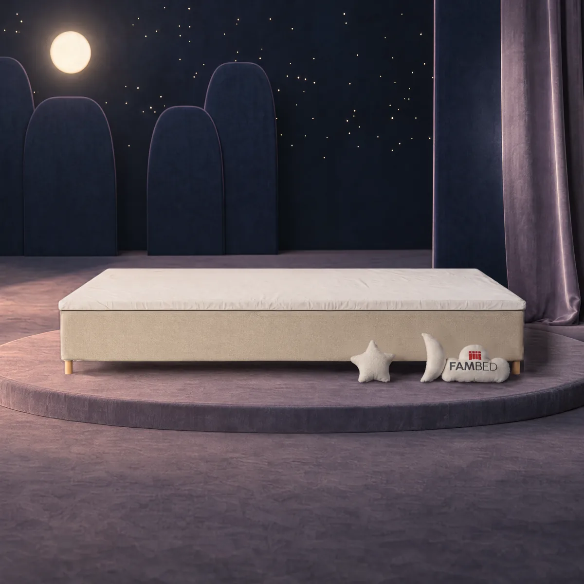 FAMBED perhesänky 340 × 200 cm · Beige