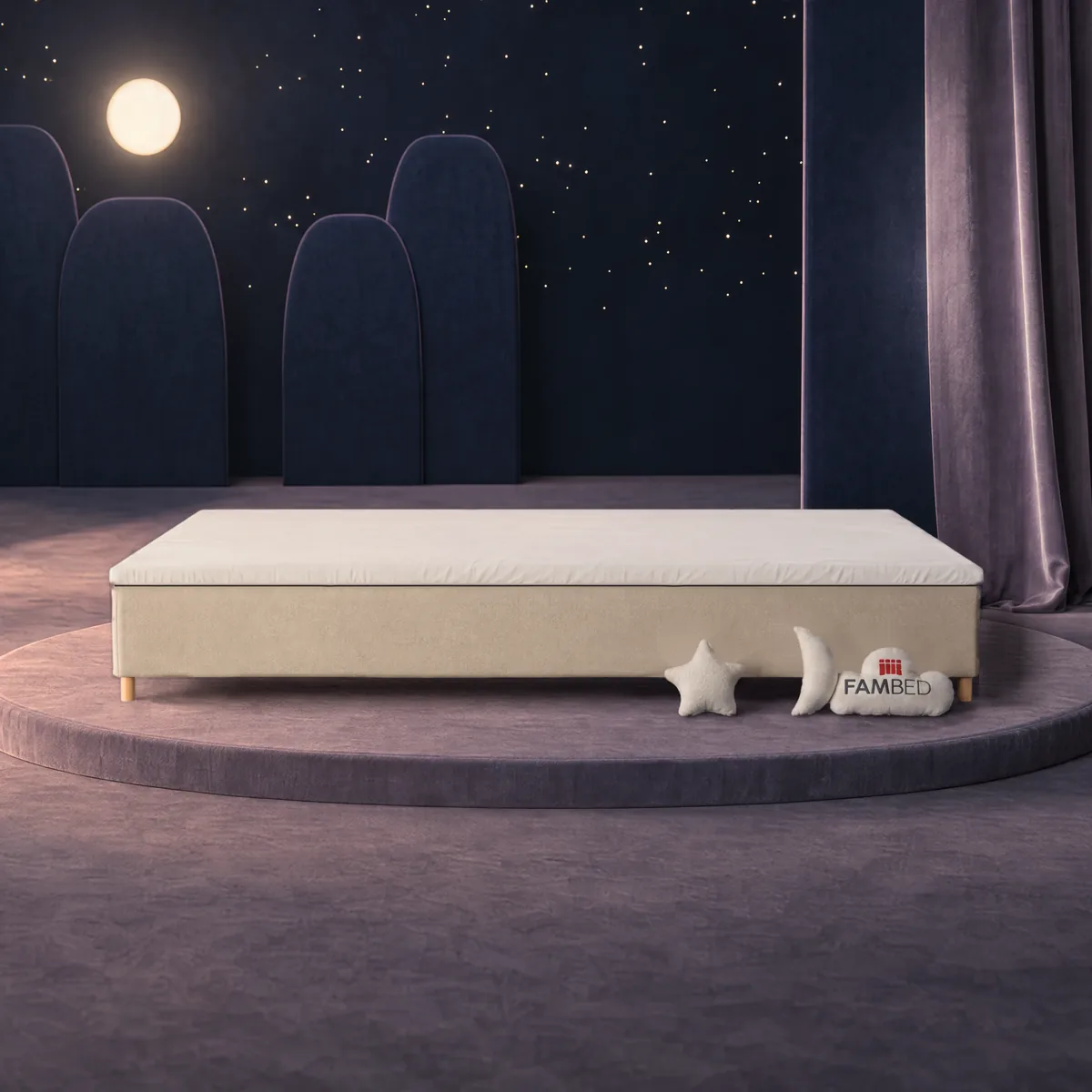 FAMBED family bed 350 × 210 cm · Beige